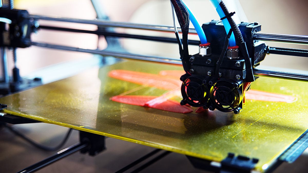 Plastic is a popular choice for 3D printing.