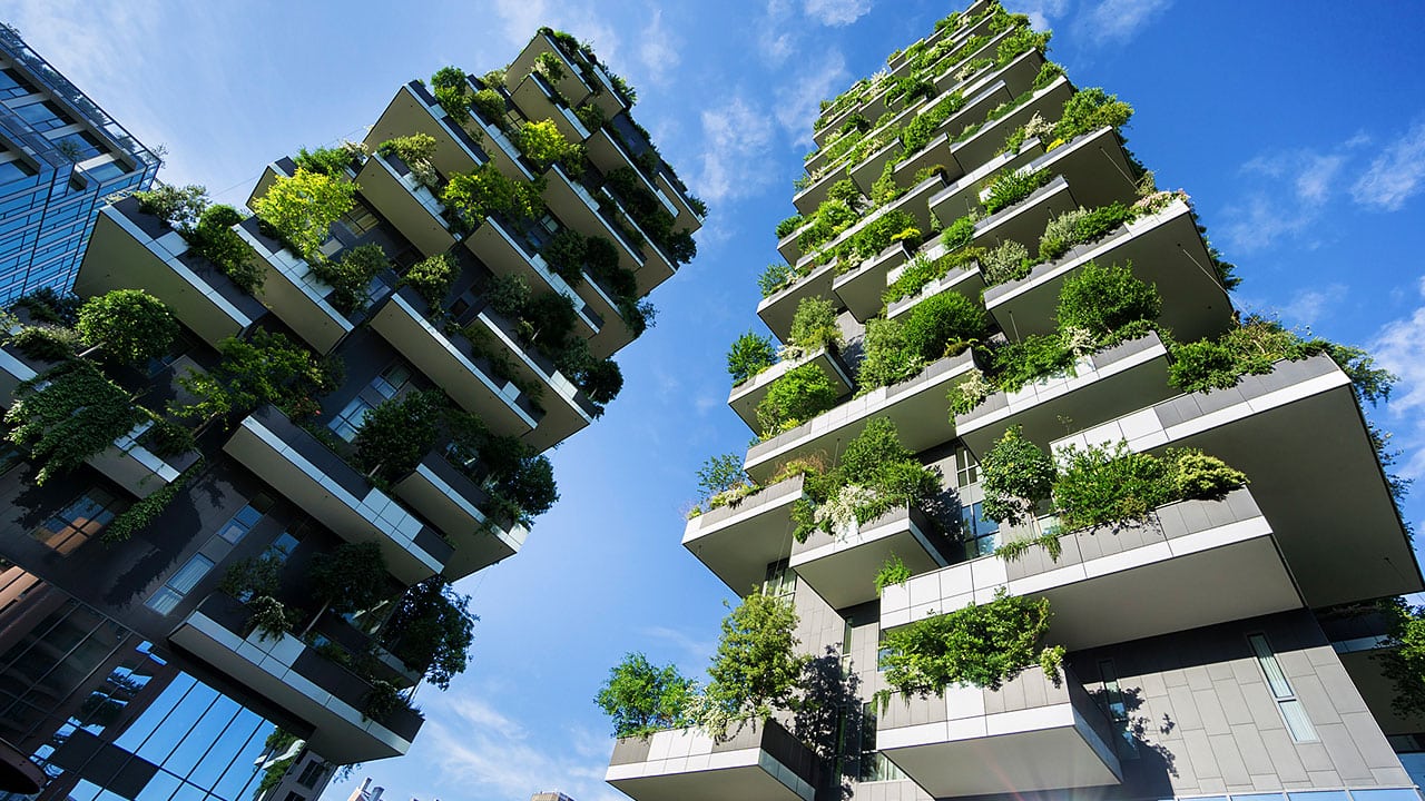  Many sustainable buildings blend in seamlessly with the environment