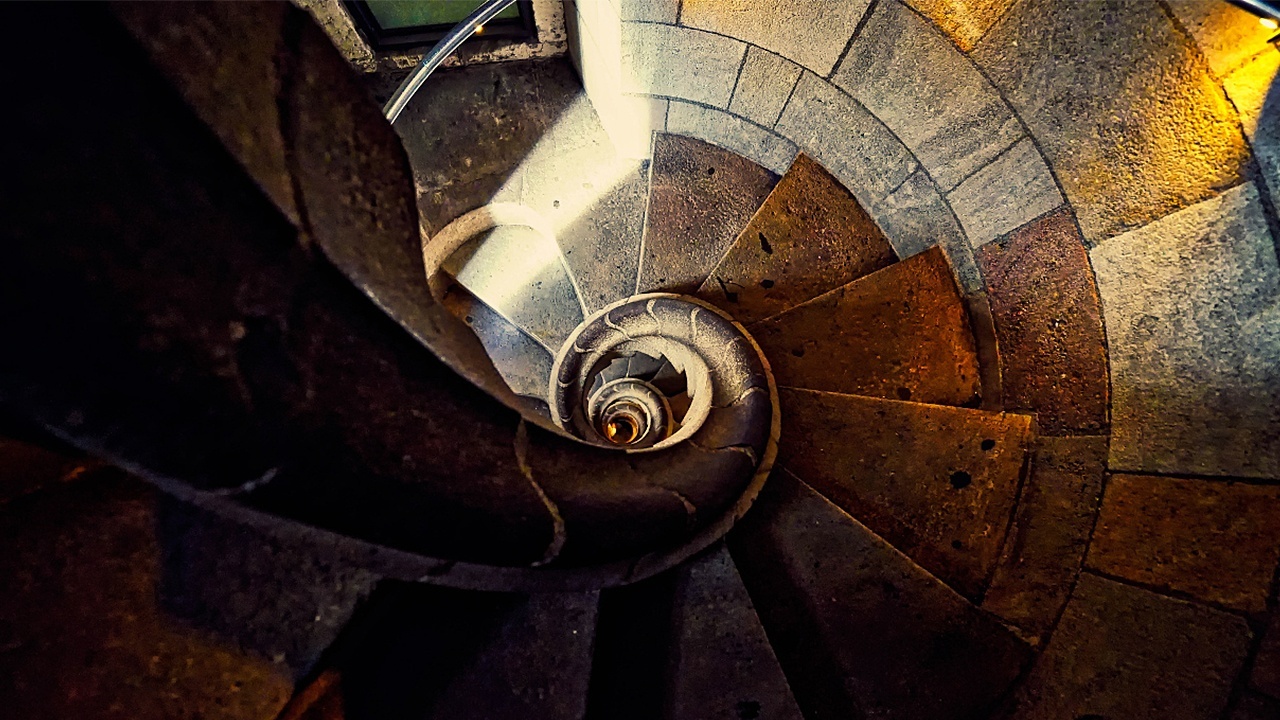 The interior of the Sagrada Família is also inspired by Gaudi’s love of shapes like seashells