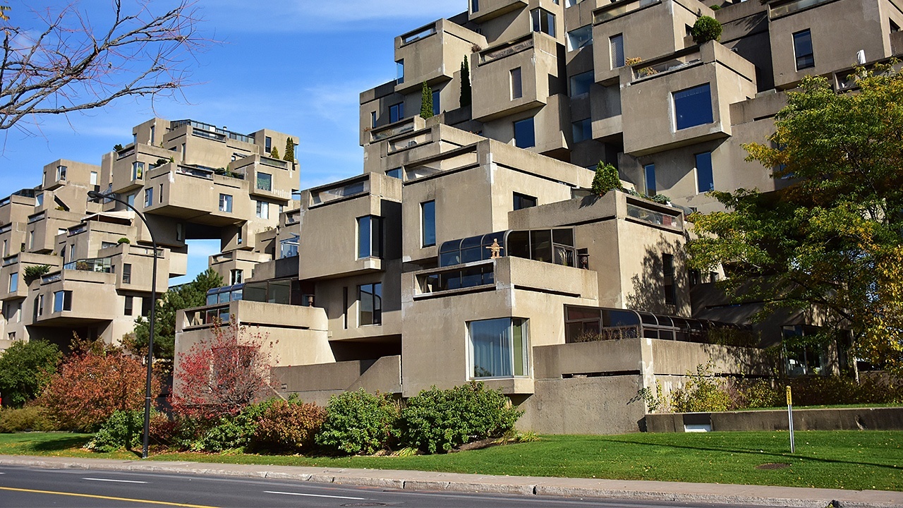 Montreal’s Habitat 67 is among the world’s most famous brutalist buildings