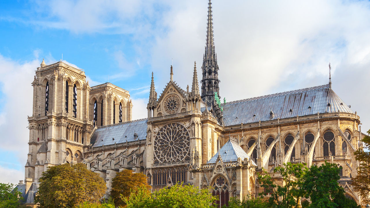 The Notre-Dame Cathedral in Paris is one of the most famous examples of Gothic architecture